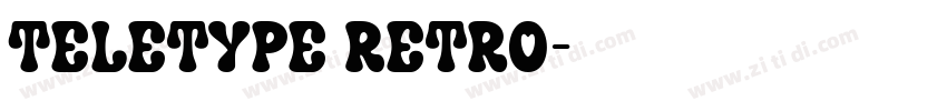 Teletype Retro字体转换